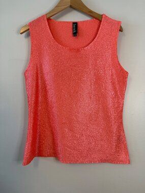 Berek Womens  Coral Textured Sweet Thing Sleeveless Tank Top XL